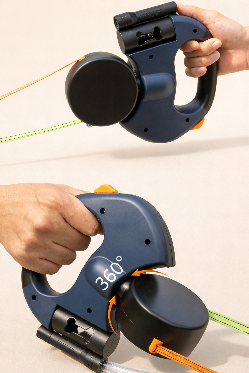Correa Retráctil 360° Mavero.pet | Doble con Linterna y Bloqueo Instantáneo + Envío GRATIS Y Regalo SORPRESA INCLUIDO 🎁